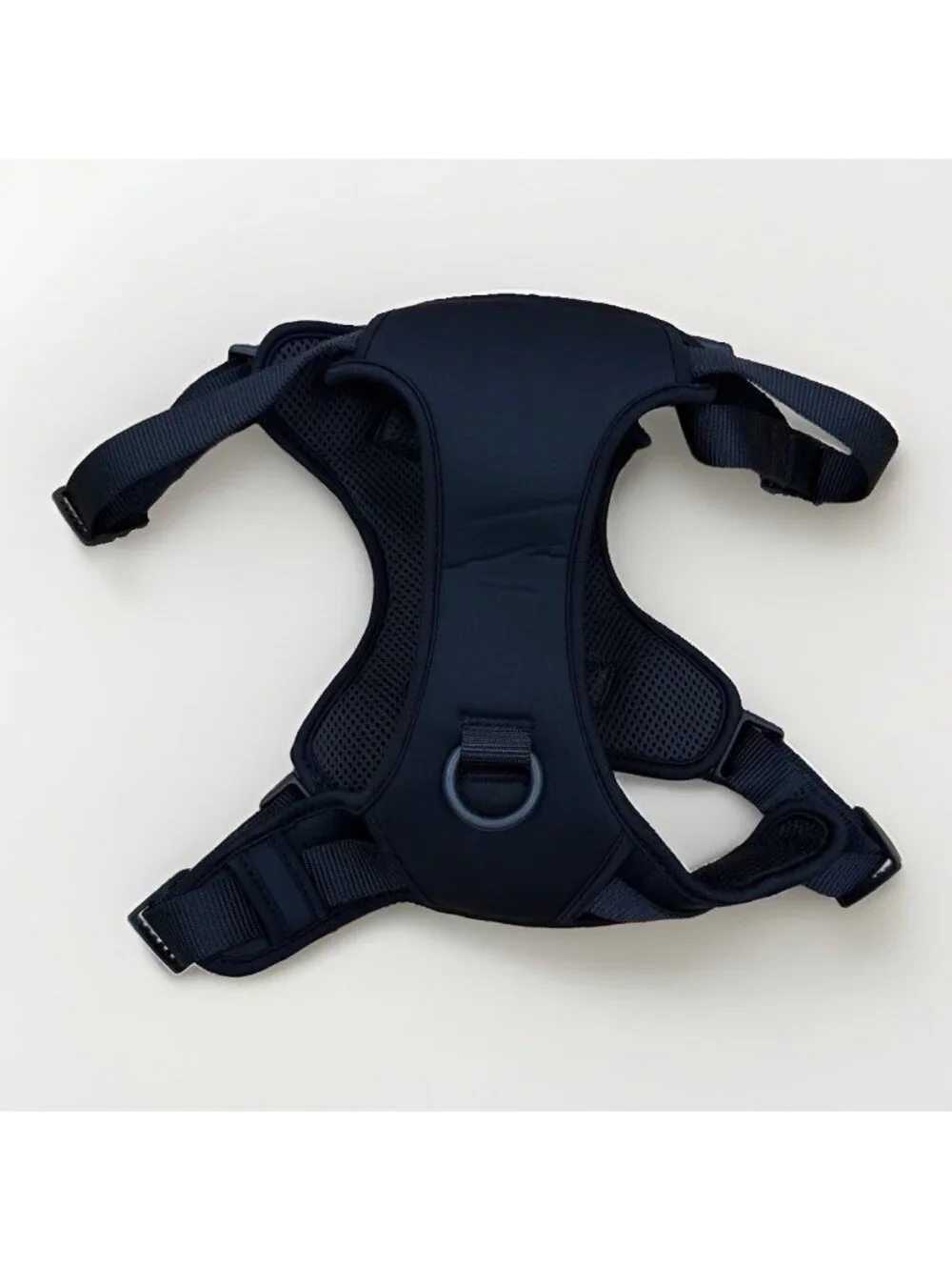 Quince Black Neoprene Double Panel Dog Harness for Large Dog